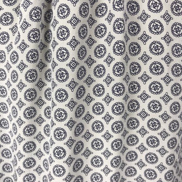 Joie  Pullover Silk Print Tie Front Smocked Top - Picture 8 of 9